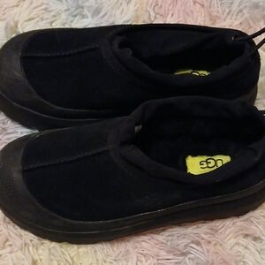 UGG Black Slip-On Suede Casual Clog